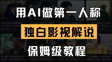 用AI做第一人称独白影视解说，手把手教学，保姆级教程-要创业网